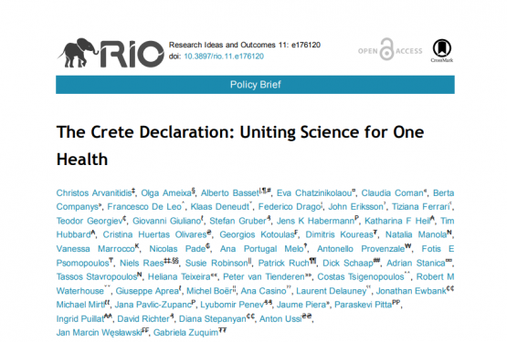 The Crete Declaration: Together towards One Health
